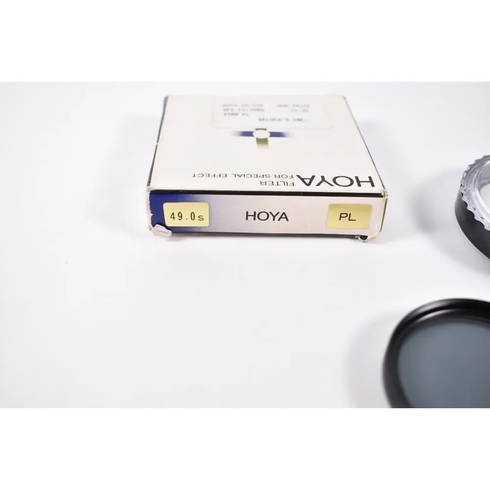 New Genuine Hoya 49mm Polarizer PL Glass Lens Special Effects Filter Japan